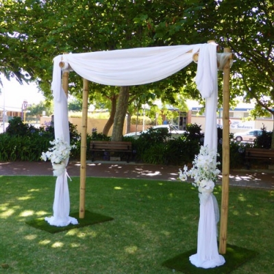 Dressed Double Bamboo Arch $187.00