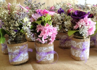 Flower jars for Chairs $8.80 each