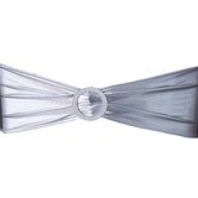 Silver lycra chair band