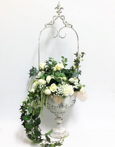 French style flower urn $44.00 each (flowers not included)