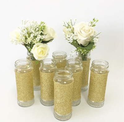 Assorted gold vases P.O.A.