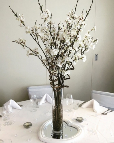 Apple blossom arrangement