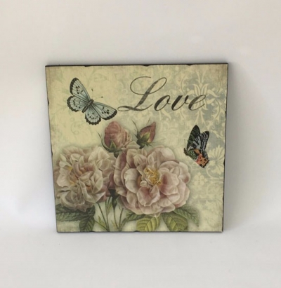Butterfly love sign 28cm x 28cm $11.00 each