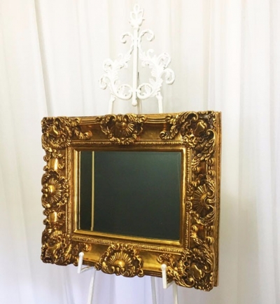 Gold antique mirror 52cm x 63cm $65.00 each (not for DIY)