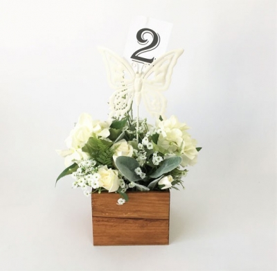 Butterfly number holder (box and flowers not included) $2.50