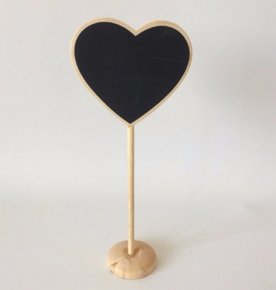 Table Number heart blackboard 1-20 $1.00 each