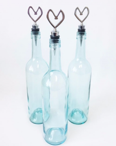 Heart top water bottles $2.75 each (12 available)