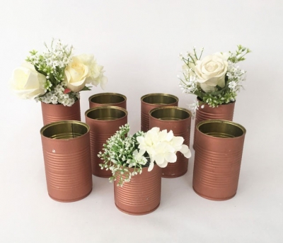 Assorted rustic tins