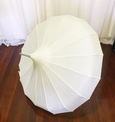 Cream pagoda parasol $13.20 each