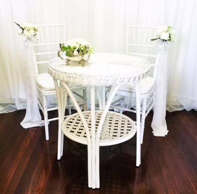 Cane Signing Table Ensemble $132.00