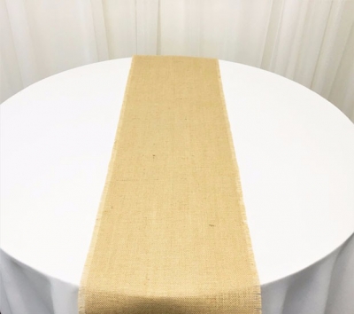 Hessian table runner $7.70 each