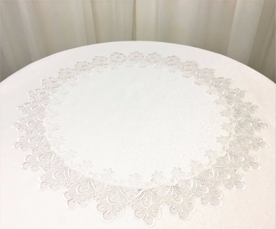 Premium lace trim tablecloth $16.50 each - 1 available