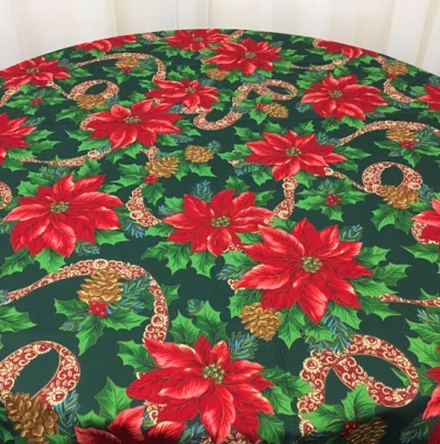 Xmas printed tablecloth - $22.00 each - 1 available