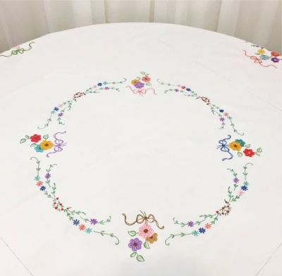 Vintage embroided tablecloth $13.20 each - 1 available
