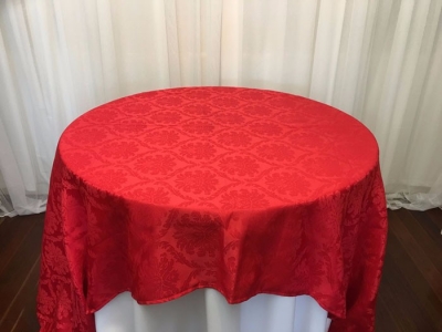 Red damask tablecloth $22.00 each - 1 available