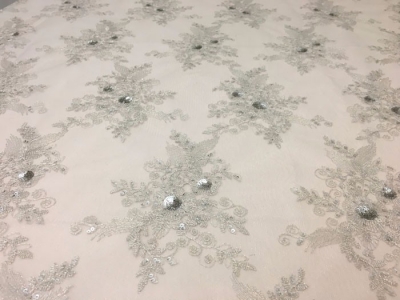 Lace and silver sequin overlay $16.50 each - 1 available