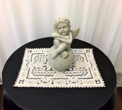 Lace overlay for side table $7.70 each