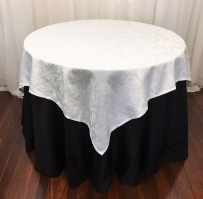 White Damask overlay $13.20 each