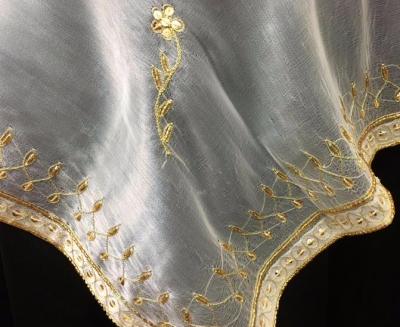 Beaded organza tablecloth small $7.70 each