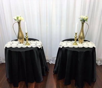 Lace overlay for side table $7.70 each