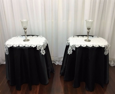 Lace overlay for side table $7.70 each