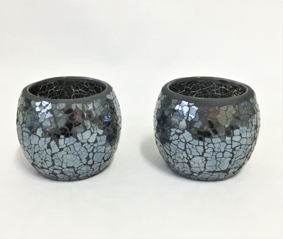 Black mosaic votive $4.40 inc tea light