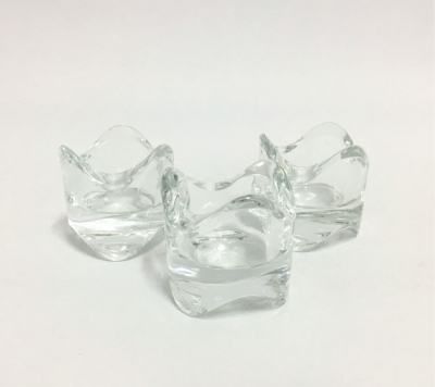 Glass tea light holders $1.10 each including tea light