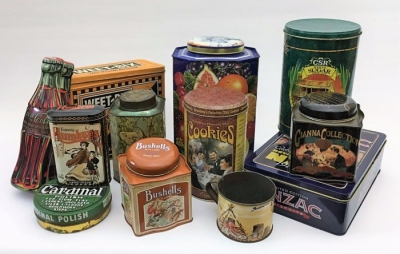 Selection of vintage tins $2.50 each