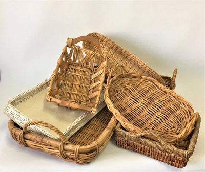Various serving trays. Small $5.50 each, large $8.80 each