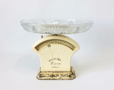 Vintage scale cake plate $15.00