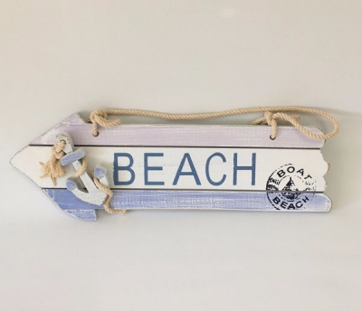 Wooden Beach sign 43cm x 12cm $11.00 each