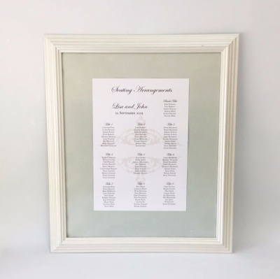 Pearl white frame 80cm x 70cm $25.00 each