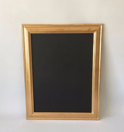 Small gold frame blackboard 38cm x 47cm $15.00 each
