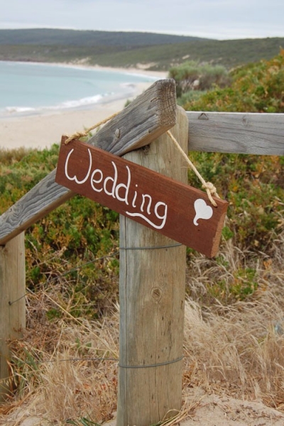 Wooden Wedding sign $11.00 each