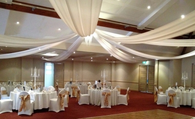 Ceiling drapes - Abbey Beach Resort