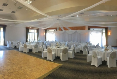 Skinny sparkle draping